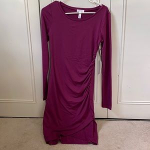 Leith long sleeve body con dress
